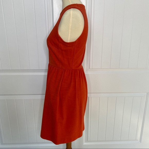 3/$30! Madewell burnt orange sleeveless dress size medium - Picture 3 of 6